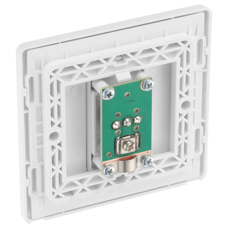 BG Electrical Evolve Pearlescent White - Single, co-axial