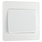 BG Electrical Evolve Pearlescent White - Single, 2 way switch, wide rocker