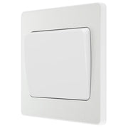 BG Electrical Evolve Pearlescent White - Single, 2 way switch, wide rocker