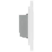 BG Electrical Evolve Pearlescent White - Double, 2 way touch, 200W, secondary