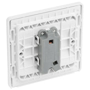 BG Electrical Evolve Pearlescent White - Single, bell push switch
