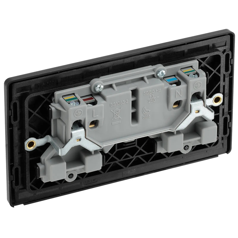 BG Electrical Evolve Polished Copper - Double, switched, single pole