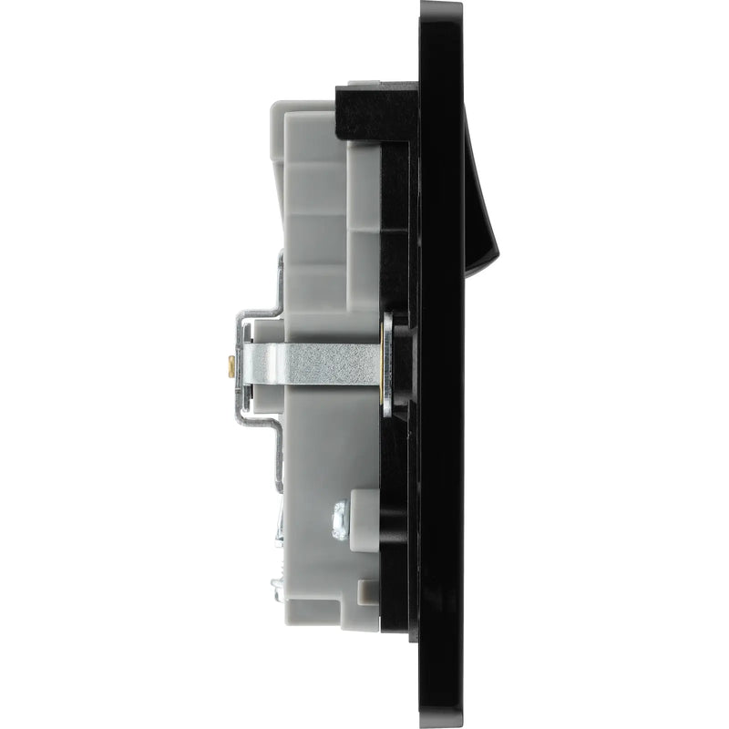BG Electrical Evolve Polished Copper - Double switched single pole, with USB A + C (22W)