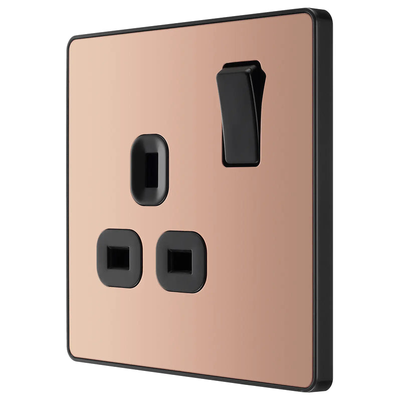 BG Electrical Evolve Polished Copper - Single, switched, single pole
