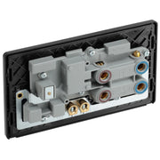 BG Electrical Evolve Polished Copper - 45A double pole with switched socket and indicators