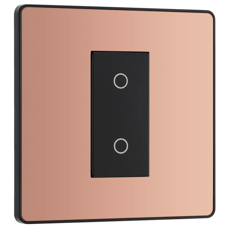 BG Electrical Evolve Polished Copper - Single, 2 way touch, 200W, master