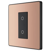 BG Electrical Evolve Polished Copper - Single, 2 way touch, 200W, master