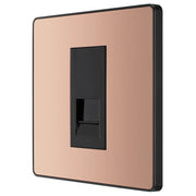 BG Electrical Evolve Polished Copper - Single, telephone socket, master