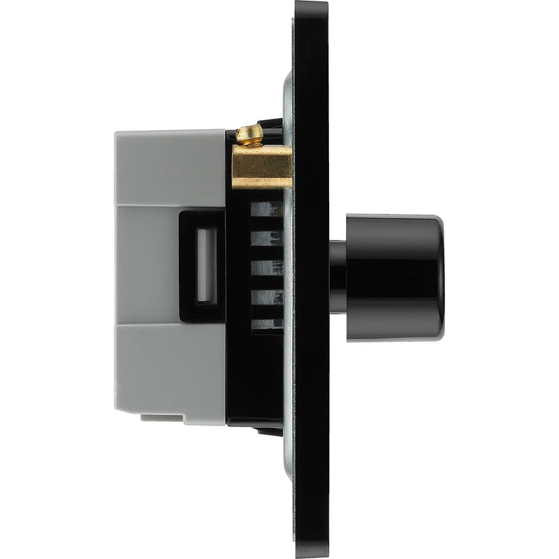 BG Electrical Evolve Polished Copper - Quadruple, 2 way push 200W