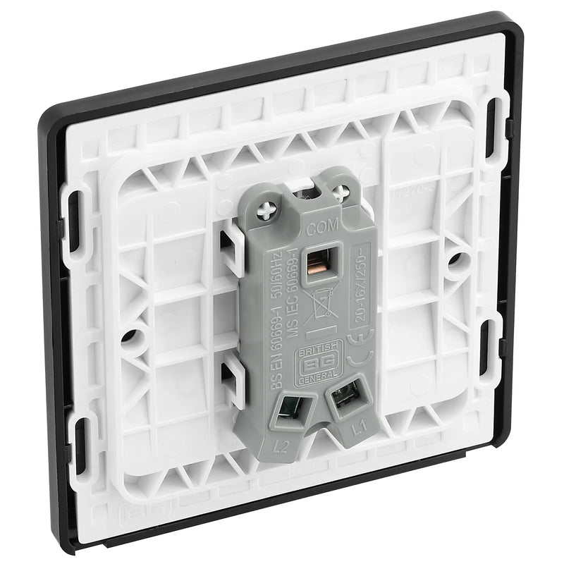 BG Electrical Evolve Satin Brass - Single, 2 way switch