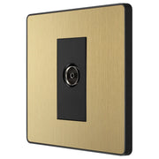 BG Electrical Evolve Satin Brass - Single, co-axial