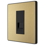 BG Electrical Evolve Satin Brass - Single, telephone socket, master
