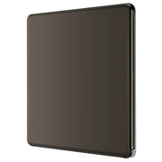 BG Electrical Flatplate Screwless Black Nickel - Single, blank plate