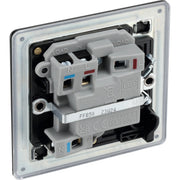BG Electrical Flatplate Screwless Matt Black - Switched and fused