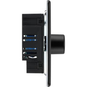 BG Electrical Flatplate Screwless Matt Black - Single, 2 way push 200W