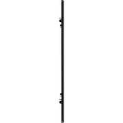 BG Electrical Flatplate Screwless Matt Black - 6 module - square