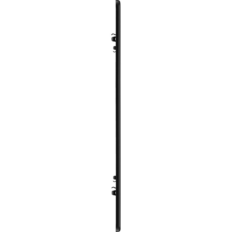 BG Electrical Flatplate Screwless Matt Black - 6 module - square