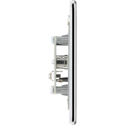 BG Electrical Flatplate Screwless Polished Chrome - Single, co-axial