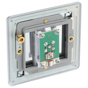 BG Electrical Flatplate Screwless Polished Chrome - Single, satellite