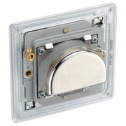 BG Electrical Flatplate Screwless Polished Chrome - Triple TV/FM/SAT triplex - screened