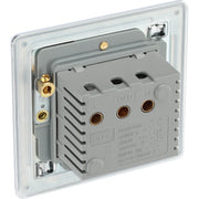 BG Electrical Flatplate Screwless Polished Chrome - Hotel key card switch