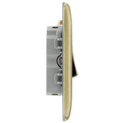 BG Electrical Nexus Metal Antique Brass - Triple, 2 way switch