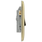 BG Electrical Nexus Metal Antique Brass - 20A, double pole, with indicator