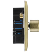 BG Electrical Nexus Metal Antique Brass - Double, 2 way push 200W