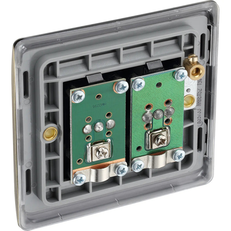 BG Electrical Nexus Metal Antique Brass - Double co-axial