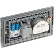 BG Electrical Nexus Metal Antique Brass - Triplex with BT outlet and co-axial return - screened