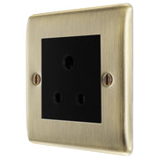 BG Electrical Nexus Metal Antique Brass - 5A, single, unswitched, round pin