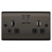 BG Electrical Nexus Metal Black Nickel - Double switched, double pole