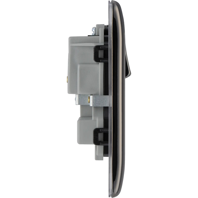 BG Electrical Nexus Metal Black Nickel - Double switched, double pole