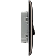 BG Electrical Nexus Metal Black Nickel - Double, 2 way switch