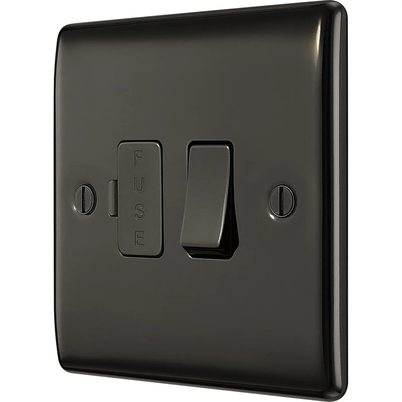 BG Electrical Nexus Metal Black Nickel - Switched and fused