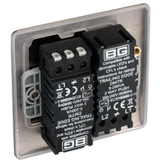 BG Electrical Nexus Metal Black Nickel - Double, 2 way push 200W
