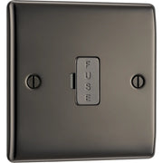 BG Electrical Nexus Metal Black Nickel - Unswitched and fused