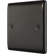 BG Electrical Nexus Metal Black Nickel - Single, blank plate