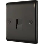 BG Electrical Nexus Metal Black Nickel - Single, telephone socket, secondary