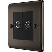 BG Electrical Nexus Metal Black Nickel - Double, co-axial