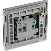 BG Electrical Nexus Metal Black Nickel - 2A, Single, unswitched, round pin