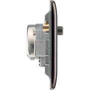 BG Electrical Nexus Metal Black Nickel - Triplex with BT outlet and co-axial return - screened