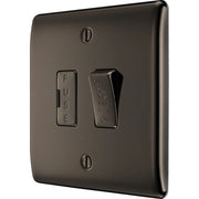 BG Electrical Nexus Metal Black Nickel - Triple pole, fused, fan isolator