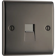 BG Electrical Nexus Metal Black Nickel - Single, telephone socket, master