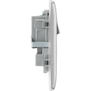BG Electrical Nexus Metal Brushed Steel - Double, switched, double pole