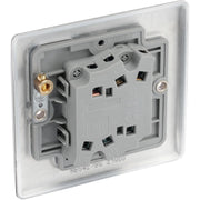 BG Electrical Nexus Metal Brushed Steel - Double, 2 way switch