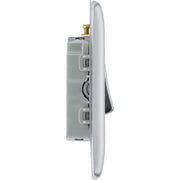 BG Electrical Nexus Metal Brushed Steel - Triple pole fan isolator
