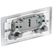 BG Electrical Nexus Metal Brushed Steel - Double, switched, double pole