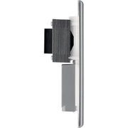 BG Electrical Nexus Metal Brushed Steel - 115/240V dual voltage shaver socket
