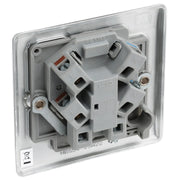 BG Electrical Nexus Metal Brushed Steel - Unswitched and fused